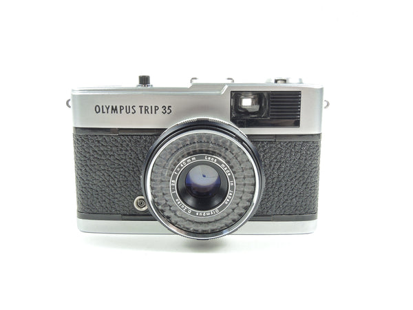 Olympus Trip 35 - late in black cowhide leather