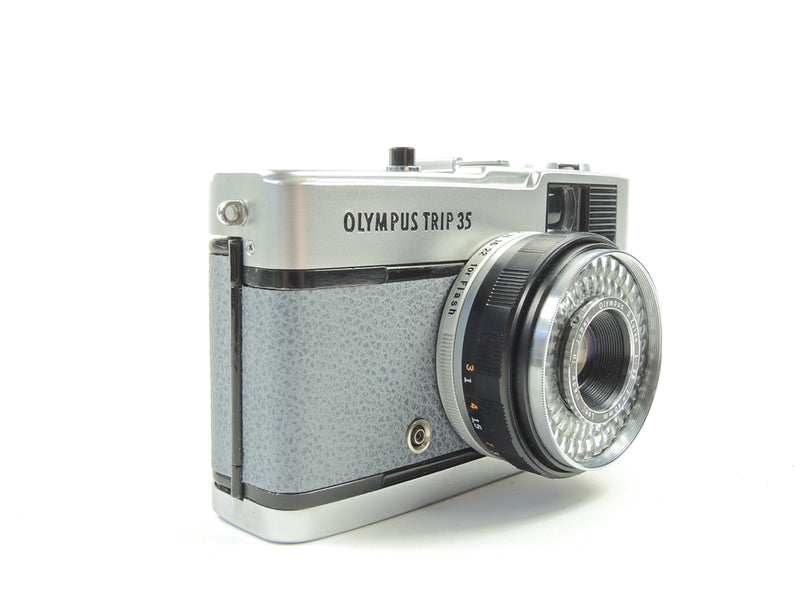 Olympus Trip 35 - Late in lunar grey leather