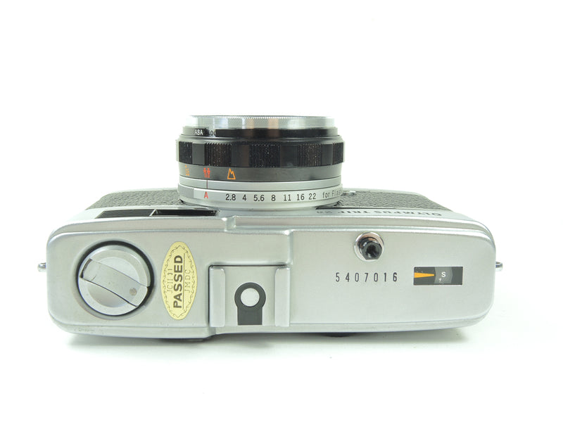 Olympus Trip 35 - Very late in black cowhide leather