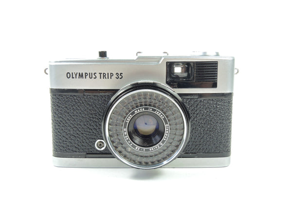 Olympus Trip 35 - Very late in black cowhide leather