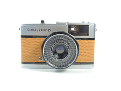 Olympus Trip 35 - Late in Tan Lizard cowhide leather