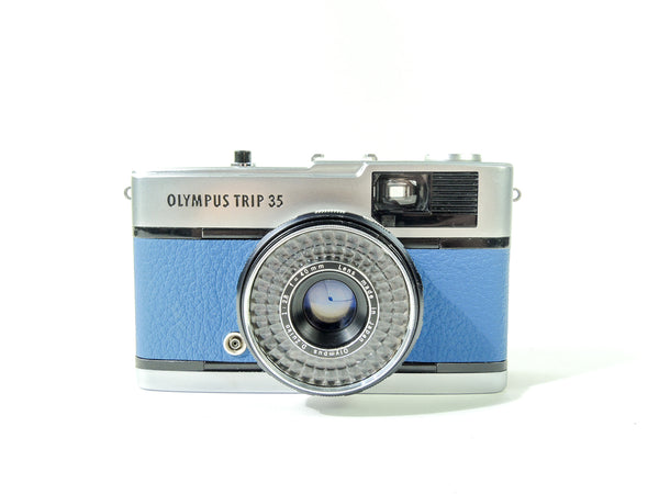 Olympus Trip 35 - Late in Yale blue leather