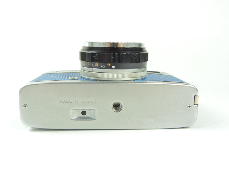 Olympus Trip 35 - late in Light Blue Lizard Cowhide Leather