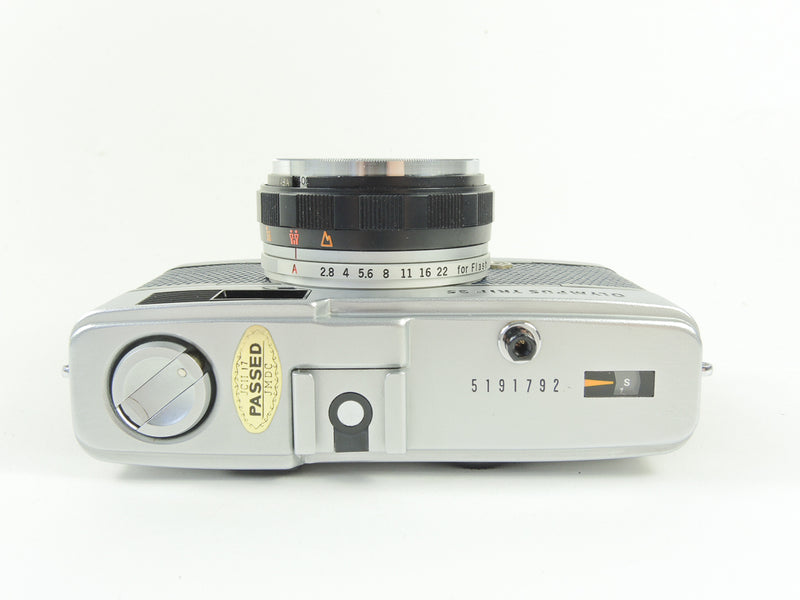 Olympus Trip 35 - late in Navy Blue Lizard Cowhide Leather