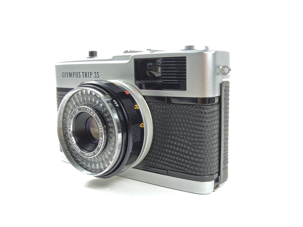 Olympus Trip 35 - Late in black lizard cowhide leather