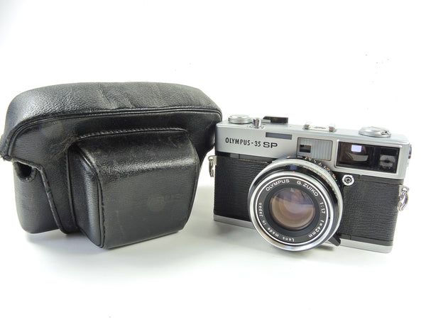 Olympus 35SP rangefinder camera serviced, cased Exc+