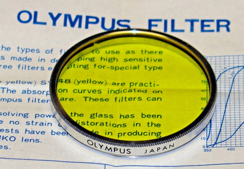 Original Olympus 43.5mm Yellow filter NEW
