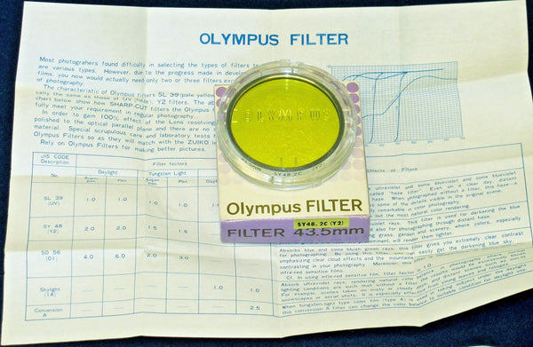 Original Olympus 43.5mm Yellow filter NEW